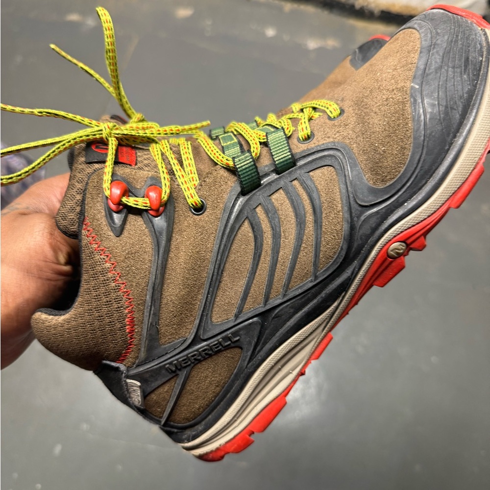 Merrell Men's Brown and Red Athletic Shoes